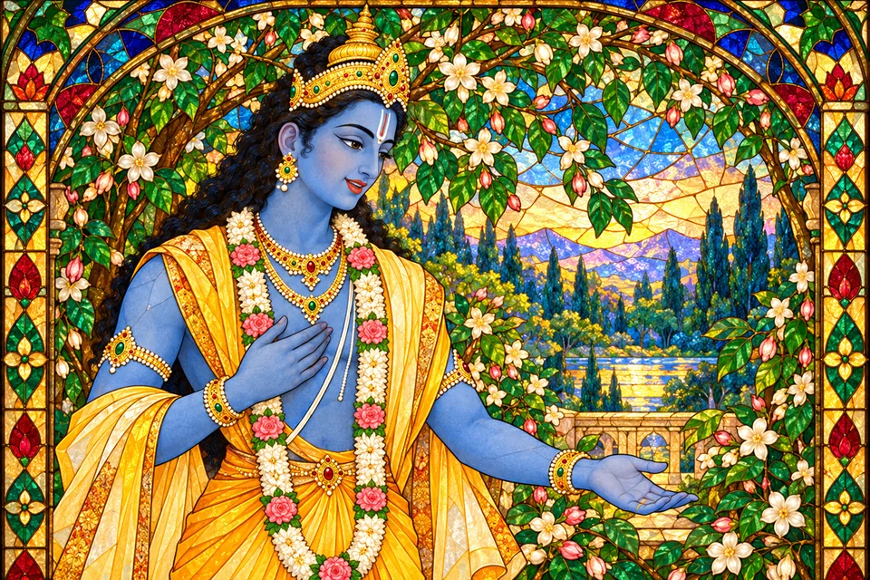 The Lord gently assures Shatarupa that her requested gifts are granted and her discernment will endure by His grace.