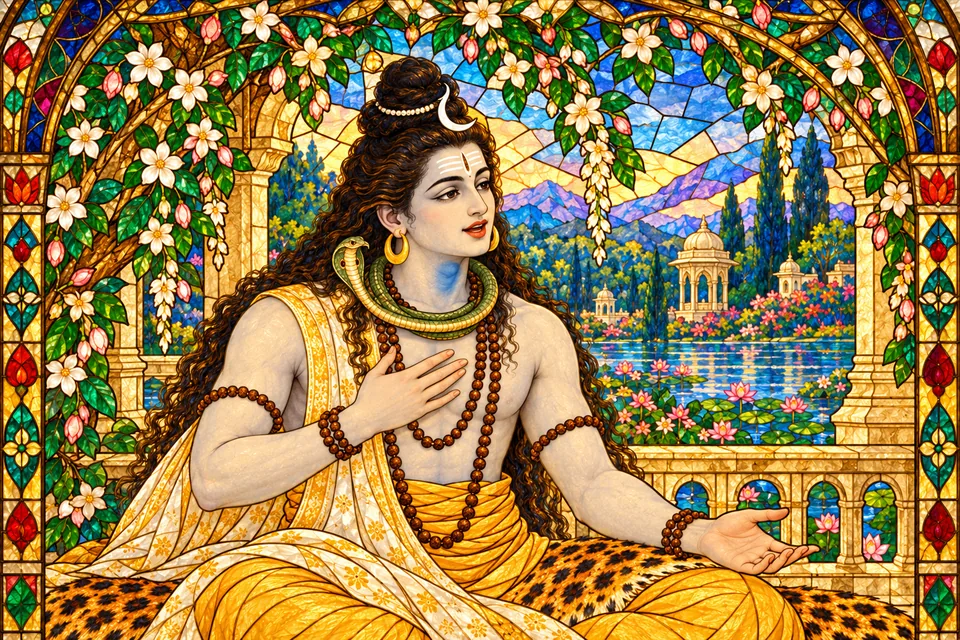 Shiva tells Girija another secret: he and Kakabhushundi visited the celebration unnoticed in human guise.