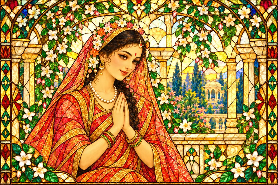 Sita’s beauty leaves the poet’s customary comparisons inadequate.