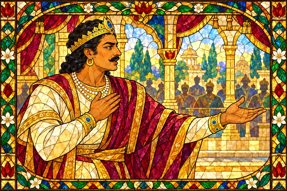 A noble king answers the defeated kings’ threats.