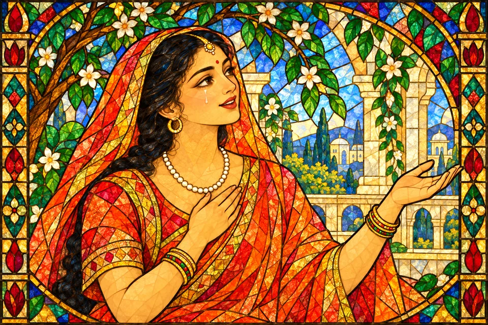 A tearful, joyful Mithila woman voices hope that Shiva will fulfill their wishes.