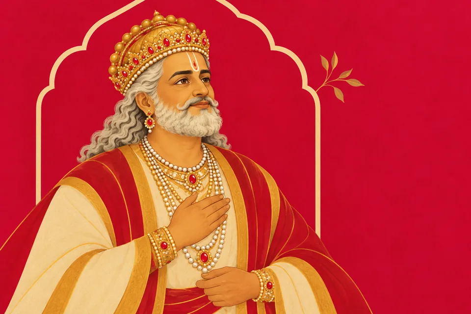 Dasharatha, whose fortune and splendor the gods praise.