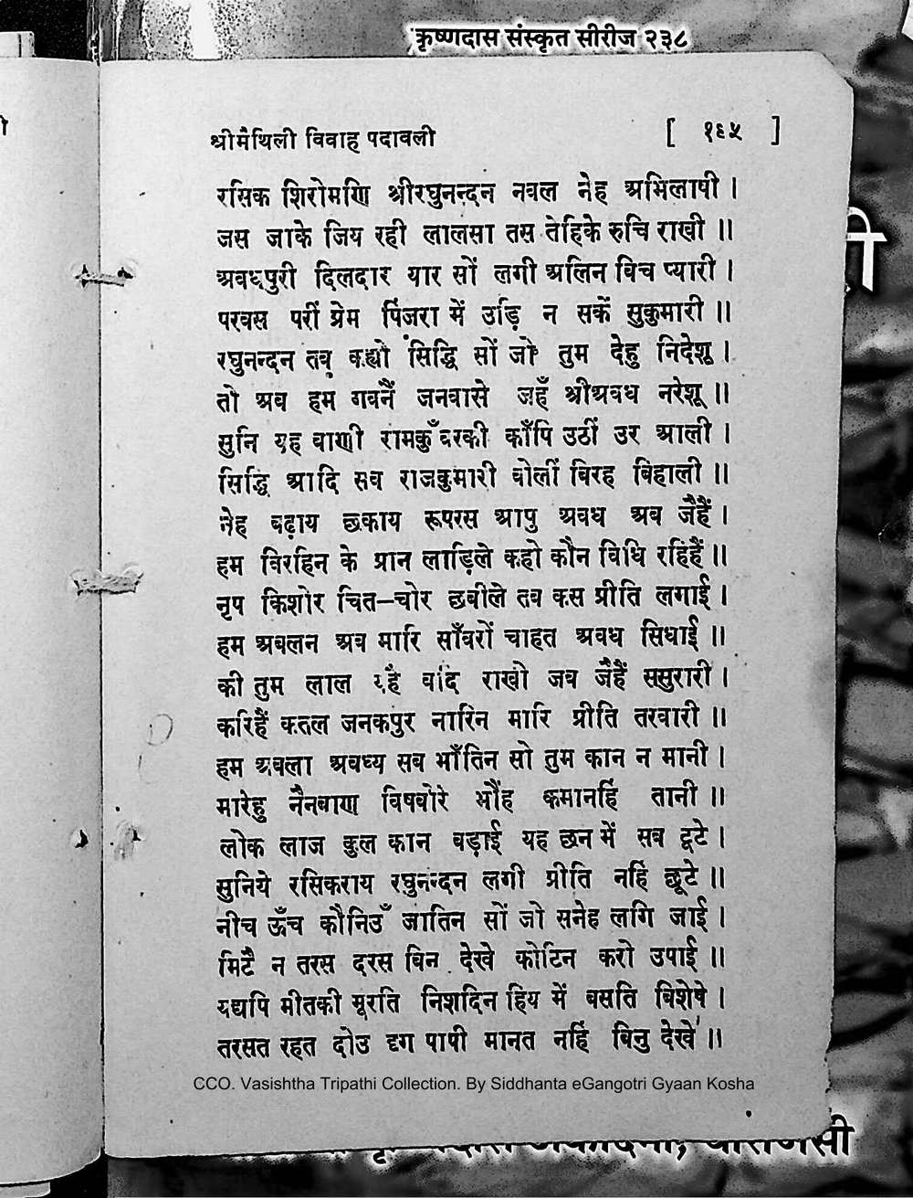 Facsimile of source page 209 from Sri Maithili Vivaha Padavali